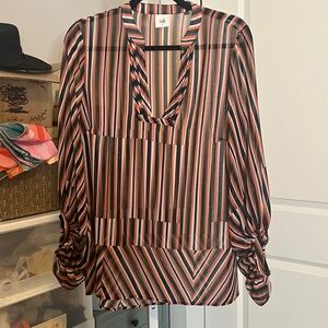 CAbi Women’s Blouse Top Multi Color Size S